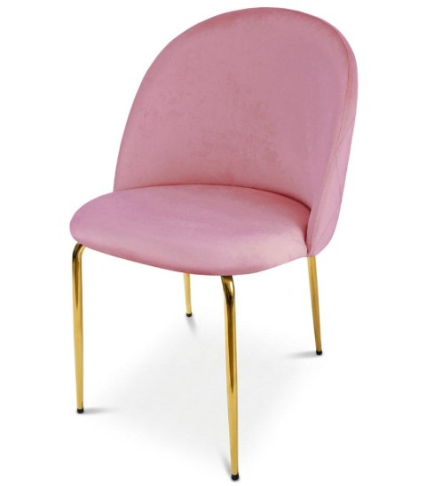 KRZESŁO TAPICEROWANE LUSSO, WELUROWE, DO SALONU, JADALNI, GLAMOUR, VELVET