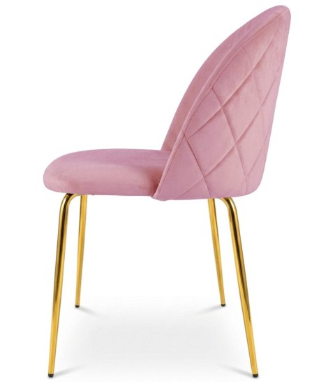 KRZESŁO TAPICEROWANE LUSSO, WELUROWE, DO SALONU, JADALNI, GLAMOUR, VELVET