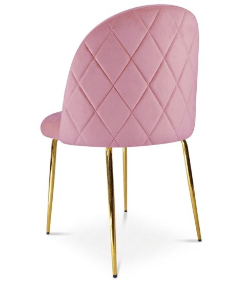 KRZESŁO TAPICEROWANE LUSSO, WELUROWE, DO SALONU, JADALNI, GLAMOUR, VELVET