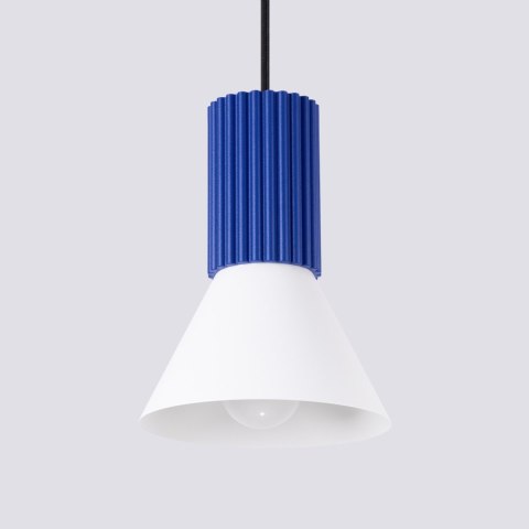Lampa wisząca ESTRIA 1 biała/ultramaryna