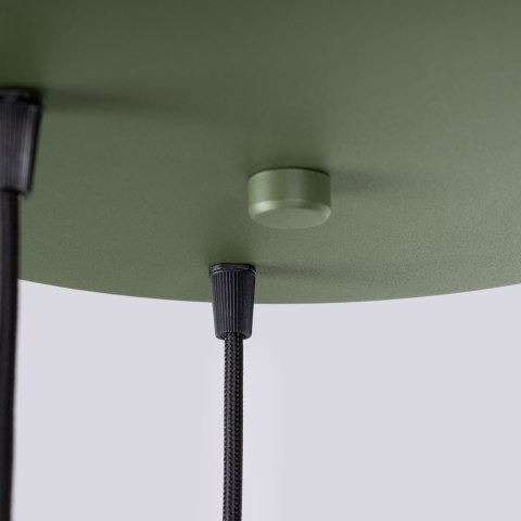 Lampa wisząca ESTRIA 3P beżowa/zielona oliwka