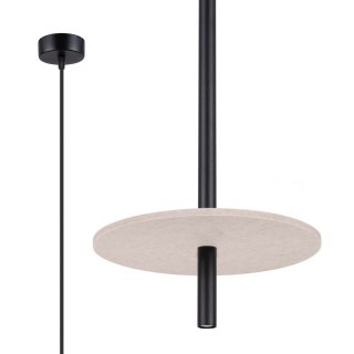Lampa wisząca FELTRO 1 czarna/beżowa