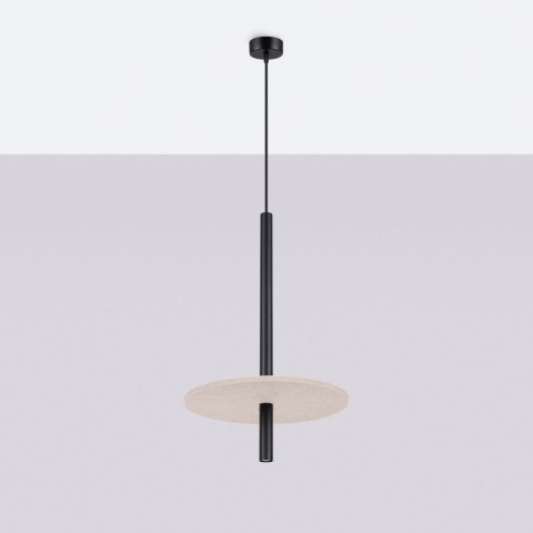 Lampa wisząca FELTRO 1 czarna/beżowa
