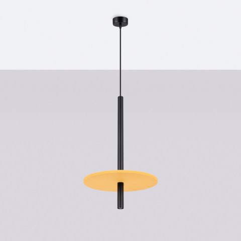 Lampa wisząca FELTRO 1 czarna/żółta