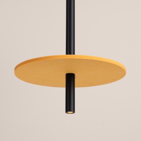 Lampa wisząca FELTRO 1 czarna/żółta