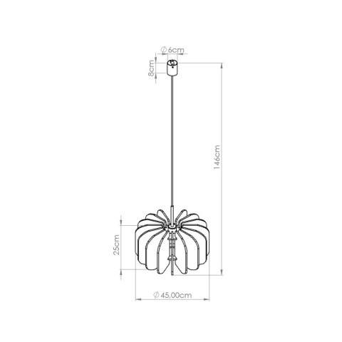 Lampa wisząca MULA 45 beżowa