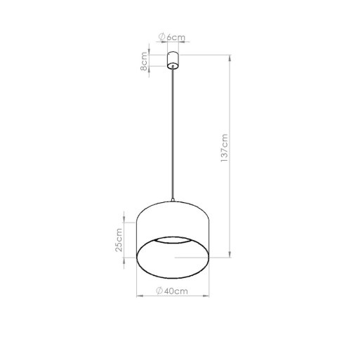 Lampa wisząca NEVIA granat