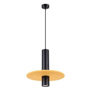Lampa wisząca PELTA 1 czarna/żółta