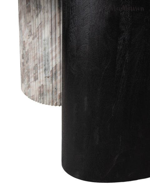 STÓŁ JADALNIANY PIETRA 240, MARMUR, DREWNO MANGO, JAPANDI, MODERN, PREMIUM