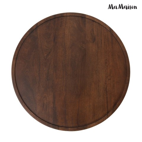 STOLIK KAWOWY LAWA OKRĄGŁY ANELLO, DO SALONU, LOFT, BRĄZOWY, 60 CM