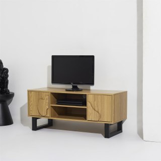 SZAFKA RTV SOLENE, 110 CM, BOHO, POD TELEWIZOR, NATURALNA, SALON, INTESI