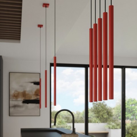 Lampa wisząca PASTELO 1 czerwona