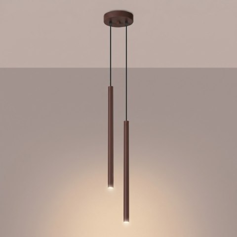 Lampa wisząca PASTELO 2 brązowa