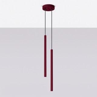 Lampa wisząca PASTELO 2 burgund