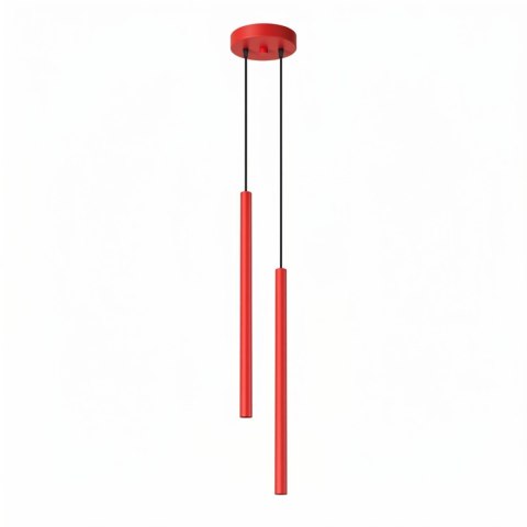 Lampa wisząca PASTELO 2 czerwona
