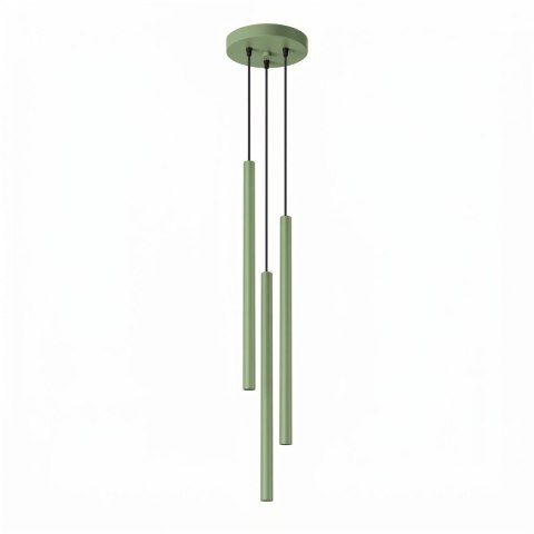 Lampa wisząca PASTELO 3P szałwiowa