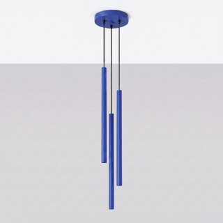 Lampa wisząca PASTELO 3P ultramaryna