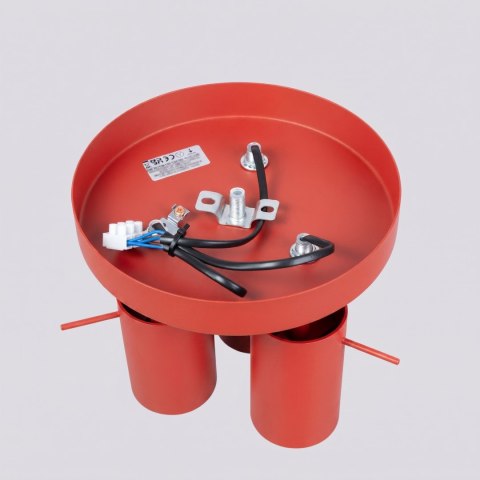 Plafon RING 3P czerwony