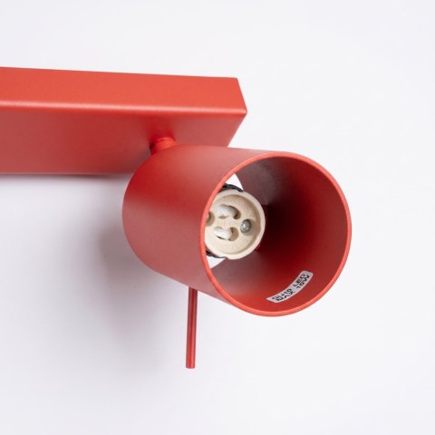 Plafon RING 4L czerwony