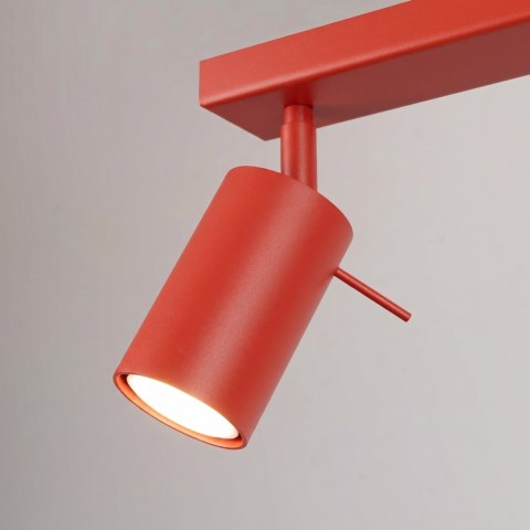 Plafon RING 4L czerwony