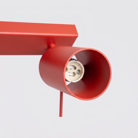 Plafon RING 6L czerwony