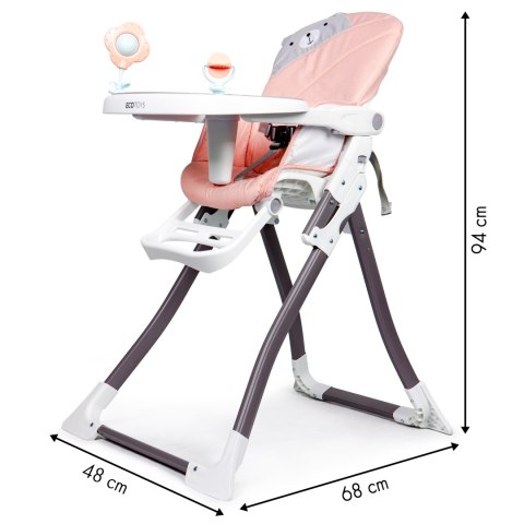 KRZESŁO DO KARMIENIA LUMINA, NOWOCZESNE, DO JADALNI, KUCHNI, ECOTOYS