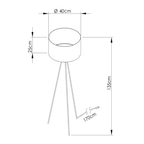 Lampa podłogowa NEVIA taupe