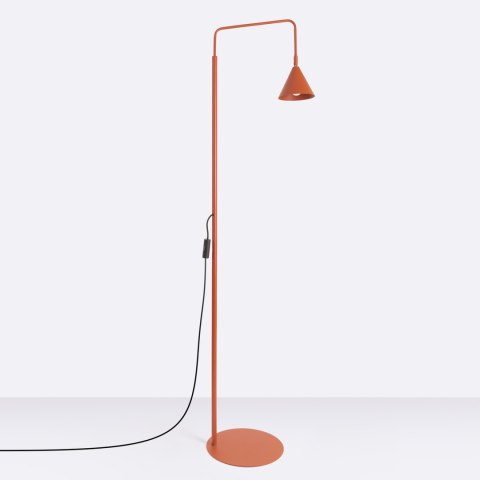 Lampa podłogowa NOX ochra czerwona