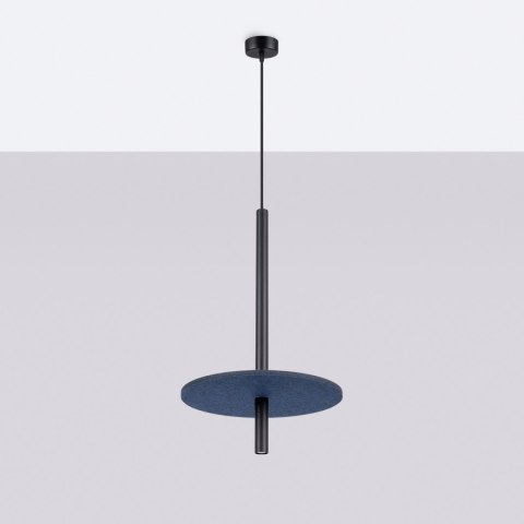 Lampa wisząca FELTRO 1 czarna/granatowa
