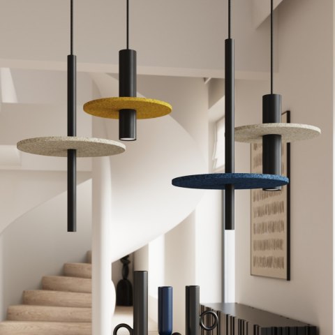 Lampa wisząca FELTRO 1 czarna/granatowa
