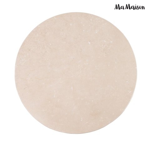 STOLIK KAWOWY ANIMA, ŁAWA, OKRĄGŁY, BIAŁY MARMUR, LOFT, 80 CM, DO SALONU