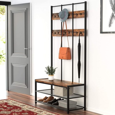 KOMODA CZARNA MODUS, LAMELE, LOFT, DO SALONU, PUSH TO OPEN, METALOWE NOGI