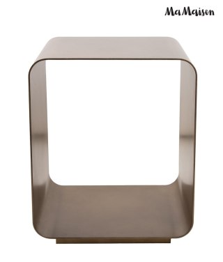 STOLIK KAWOWY LUSSO, ŁAWA, ZŁOTY, DO SALONU, LOFT, STÓŁ, Z METALU, 45 CM