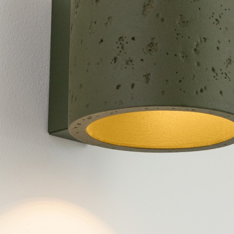 Kinkiet ORBIS beton zielona oliwka