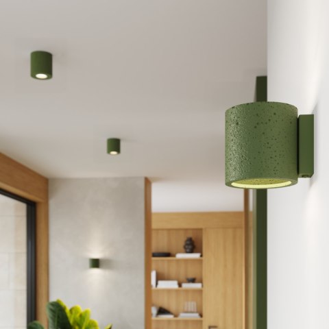 Kinkiet ORBIS beton zielona oliwka