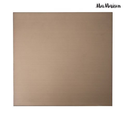 STOLIK KAWOWY LAWA AUREO, ZŁOTY, DO SALONU, LOFT, SZCZOTKOWANY, 55 CM