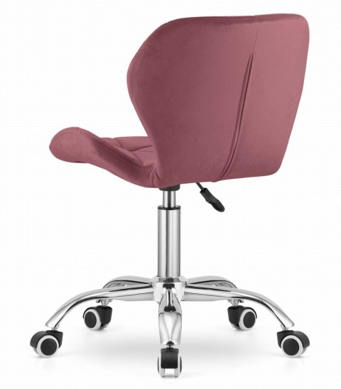 KRZESŁO OBROTOWE ERGONA, TAPICEROWANE, WELUROWE, DO SALONU, VELVET, GLAMOUR