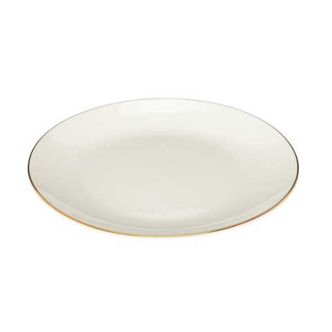 SERWIS OBIADOWY PORCELANOWY LUMINOSO, 12 ELEMENTÓW, 4 OSOBY, BIAŁO-ZŁOTY