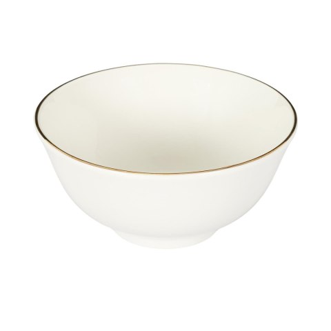 SERWIS OBIADOWY PORCELANOWY LUMINOSO, 12 ELEMENTÓW, 4 OSOBY, BIAŁO-ZŁOTY