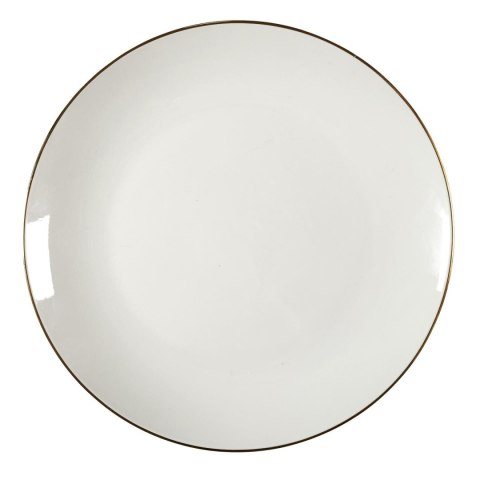 SERWIS OBIADOWY PORCELANOWY LUMINOSO, 12 ELEMENTÓW, 4 OSOBY, BIAŁO-ZŁOTY