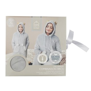 KOMBINEZON BLUZO KOC NUVOLA, SZARY, CIEPŁY, MIĘKKI, ROZMIAR M, ONESIE