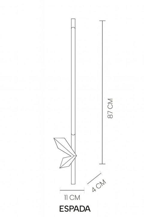 MOOSEE zestaw 2 lamp ściennych ESPADA złoty