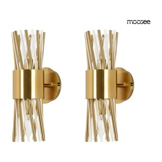 MOOSEE zestaw 2 lamp ściennych LORENZO złoty