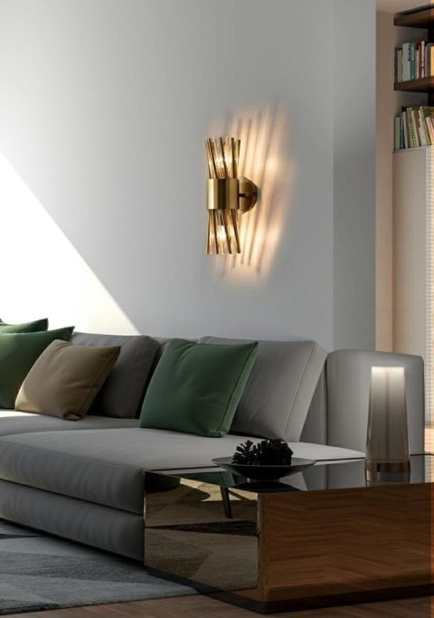 MOOSEE zestaw 2 lamp ściennych LORENZO złoty