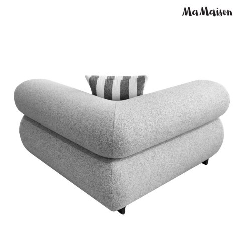 MaMaison sofa narożna ogrodowa ALEXANDER szara (poduszki i pokrowiec w zestawie)