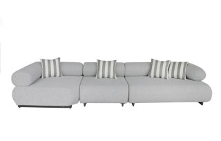 MaMaison sofa ogrodowa ALEXANDER szara (poduszki i pokrowiec w zestawie)
