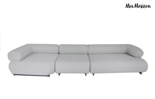 MaMaison sofa ogrodowa ALEXANDER szara (poduszki i pokrowiec w zestawie)