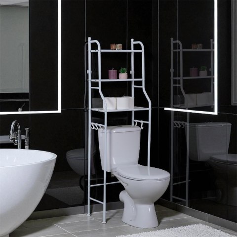 REGAŁ ŁAZIENKOWY NAD SEDES VOLT, BIAŁY, PÓŁKA, SZAFKA, 150 CM, INDUSTRIALNY