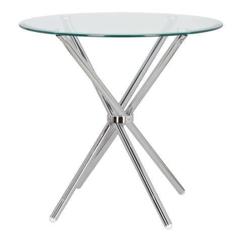 Stół Ufo 80cm transparentny/ chrom ( Rozmiar: uniwersalny )