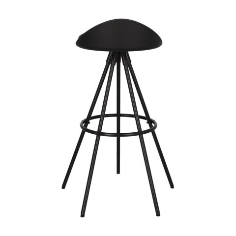 HOKER CZARNY VORTEX, LOFT, DO KUCHNI, WYSPY, STOŁEK BAROWY, EKOSKÓRA, 78 CM